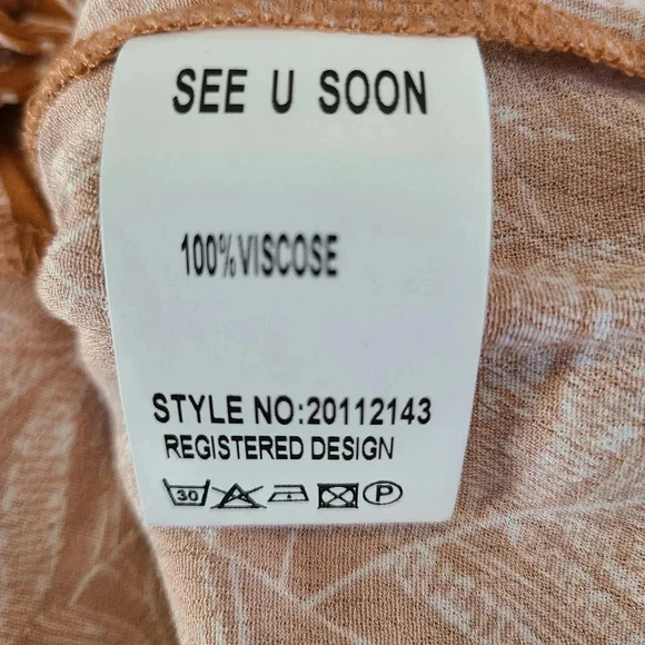 NWT Anthropologie See U Soon Boho Printed Button Front Tank Top S - Picture 6 of 7